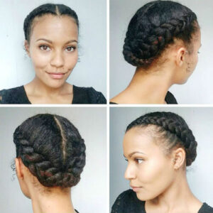 Braided Crown Protective Style