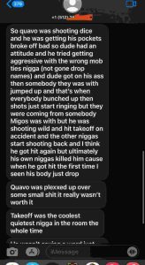 Takeoff, the famous Migos rapper shot and killed!